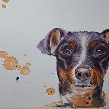 Mein Abschlussprojekt für den Kurs: Ausdrucksstarke Tierporträts in Aquarell. Traditional illustration, Watercolor Painting, Realistic Drawing, and Naturalistic Illustration project by Milan N. - 08.25.2023