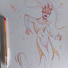 Mi proyecto del curso: Sketchbook fantástico: dibuja personajes desde la imaginación. Un proyecto de Ilustración tradicional, Creatividad, Dibujo y Sketchbook de angelinadalbuoni - 21.08.2023
