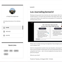 My project for course: Blog Writing: Find Your Personal Style . Un progetto di Scrittura, Cop, writing, Content marketing, Comunicazione, Narrativa e Content Writing di Chairumi Tyas Satiti - 21.08.2023