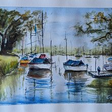 Mi proyecto del curso: Marinas Ein Projekt aus dem Bereich Malerei, Aquarellmalerei und Naturalistische Illustration von consesimon - 20.08.2023