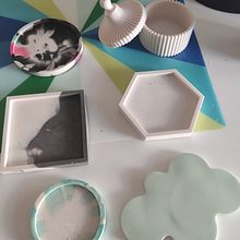 My project for course: Terrazzo Home Accessories with Jesmonite Resin. Artesanato, e Design e fabricação de móveis projeto de kalfa07 - 21.08.2023