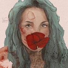 Mi proyecto del curso: Retrato ilustrado con Procreate. Projekt z dziedziny Trad, c, jna ilustracja, Grafika wektorowa, Ilustracja c, frowa i Portret użytkownika davidrr.itig - 22.08.2023