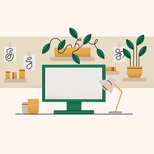 Illustration Series: Work From Home. Un projet de Illustration traditionnelle , et Design  de Chalsey Falk - 23.08.2023