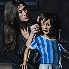 La Femme et l'Enfant. Oil Painting, Fine Arts, and Painting project by Manuel Dampeyroux - 08.23.2023