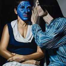 Les Murmures de Fathia. Oil Painting, Fine Arts, and Painting project by Manuel Dampeyroux - 08.23.2023