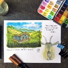 Il mio progetto del corso: Diario di viaggio ad acquerello. Projekt z dziedziny Trad, c, jna ilustracja, Malowanie akwarelą,  R, sunek architektoniczn i Sketchbook użytkownika aleksi_og - 23.08.2023