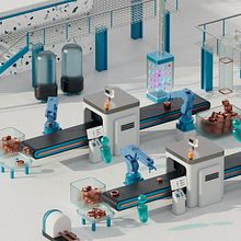 MB Animation - SANMARCO Digital Factory. Motion Graphics, 3D, Animation, 3D Animation, and Video project by Mattia Beltrame - 07.26.2022