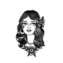 old school woman. Un progetto di Design di tatuaggi di Nicole Budzińska - 23.08.2023