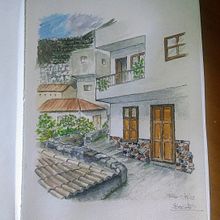 Mi proyecto del curso: Dibujo arquitectónico con acuarela y tinta. Projekt z dziedziny Sketching,  R, sunek, Malowanie akwarelą,  R, sunek architektoniczn, Sketchbook,  R i sunek atramentem użytkownika jrlp49 - 09.08.2023