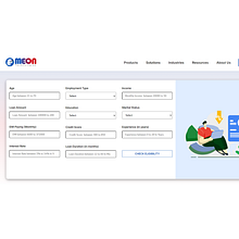 Meon's Loan Eligibility Calculator: Where Accuracy Meets Customization!. Web Development project by Meon Technologies - 08.24.2023