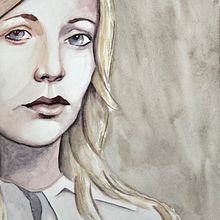 Mein Abschlussprojekt für den Kurs: Moderne Aquarellporträts. Un proyecto de Bellas Artes, Pintura, Pintura a la acuarela y Dibujo de Retrato de a_piras - 24.08.2023