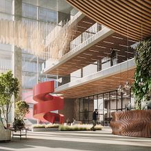 Lobby | Istmo Visual. Un proyecto de Arquitectura y 3D de Daniel Monedero Stabel - 19.04.2023