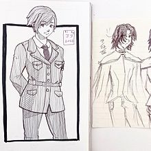 Crosshatching en personajes originales . Een project van Traditionele illustratie van Audrie Sz - 30.07.2023