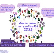 Synthèses visuelles du Rendez-vous de la solidarité 2023. Traditional illustration, Poster Design, and Digital Illustration project by Roselyne Clément - 08.24.2023