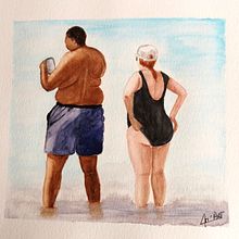 Mon projet du cours : Croquis de personnages à l'aquarelle. Projekt z dziedziny Sketching, Malowanie akwarelą, R i sunek anatomiczn użytkownika France BOISSY - 25.08.2023