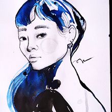 Meu projeto do curso: Pintura artística com tinta nanquim com @. Een project van Traditionele illustratie,  Beeldende kunst, Schilderij, Tekening met potlood,  Portrettekening,  Artistieke tekening y  Illustratie met inkt van Rafaela Rosário - 25.08.2023