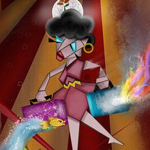 El Tarot del circo. Traditional illustration, Character Design, Editorial Design, Poster Design, and Digital Illustration project by Gina Paola ArtistaSocial - 08.22.2023