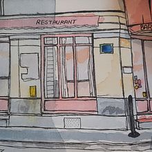 Paris & Bruges: Architectural Sketching with Watercolor and Ink. Sketching, Drawing, Watercolor Painting, Architectural Illustration, Sketchbook & Ink Illustration project by atlee.martinez - 08.20.2023