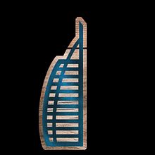 Burj Al Arab Digital Sticker. Digital Illustration project by Angie Mesih - 08.26.2023