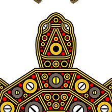 Turtle Soutache Ein Projekt aus dem Bereich Design, Traditionelle Illustration, Werbung, Kunstleitung, Grafikdesign, Musterdesign, Vektorillustration, Kreativität, Zeichnung, Digitale Illustration, Concept Art, Artistische Zeichnung, Digitales Design und Digitale Zeichnung von DAM LAB - 26.08.2023