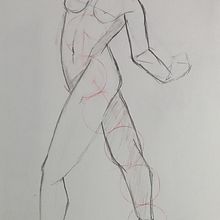 Mi proyecto del curso: Dibujo anatómico para principiantes. Projekt z dziedziny  Sztuki piękne, Sketching, R, sunek ołówkiem,  R, sunek, R, sunek realist, czn, R i sunek anatomiczn użytkownika Mary Valladolid - 26.08.2023