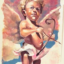 Mi proyecto del curso: Pintura al óleo: explora la creatividad en el retrato. Un proyecto de Bellas Artes, Pintura, Dibujo de Retrato y Pintura al óleo de catascraft - 27.08.2023