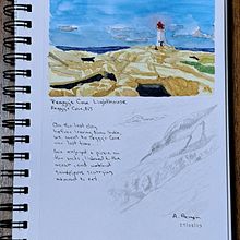 My project for course: Watercolor Travel Journal. Traditional illustration, Watercolor Painting, Architectural Illustration, and Sketchbook project by Abra Bergen - 08.26.2023