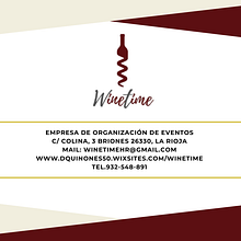 Infografía del evento Winetime. Events, Film, Video, and TV project by Nuria Perez Gazo - 08.28.2023