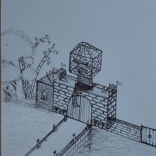 My project for course: Artistic Architectural Drawing with Ink. Artes plásticas, Desenho, Ilustração com tinta e Ilustração arquitetônica projeto de Yerai - 20.08.2023