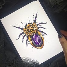 My project for course: Artistic Tattoo Design with Golden Effects in Procreate. Projekt z dziedziny Trad, c, jna ilustracja, Ilustracja c, frowa i Projektowanie tatuaż użytkownika justina.kniukstaite - 26.08.2023