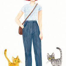 My project for course: Illustration and Character Development with Watercolor. Un proyecto de Ilustración tradicional, Diseño de personajes, Pintura y Pintura a la acuarela de Caroline - 28.08.2023