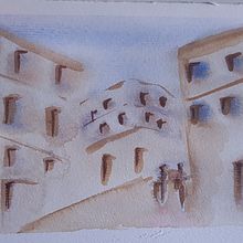 Mi proyecto del curso: Representación arquitectónica en acuarela. Traditional illustration, Sketching, Drawing, Watercolor Painting, Architectural Illustration, and Sketchbook project by Yesica Anaya - 08.28.2023