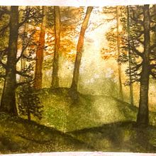 Mi proyecto del curso: Paisajes de ensueño con acuarela: plasma la luz. Pintura, e Pintura em aquarela projeto de Raquel Fernandez Serrano - 27.01.2023