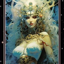 Mon projet du cours : Tarot des Jours. Design, Traditional illustration, Graphic Design, Digital Illustration, and Narrative project by Alexandre Prugnières - 08.28.2023