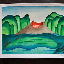 My project for course: Modern Watercolor Techniques: Colors, Dreams, and Emotions. Traditional illustration, Fine Arts, Painting, and Watercolor Painting project by Callie Wheeler - 08.29.2023