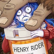 Henry Rider and the NUYU prescription book cover. Un proyecto de Ilustración tradicional y Diseño gráfico de Rita Muñoz - 29.08.2023
