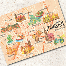 Mein Abschlussprojekt für den Kurs: Schöpfung von illustrierten Landkarten. Projekt z dziedziny Trad, c, jna ilustracja, Infografika,  R, sunek, Ilustracja c, frowa, Malarstwo c i frowe użytkownika Imke Kremer - 29.08.2023