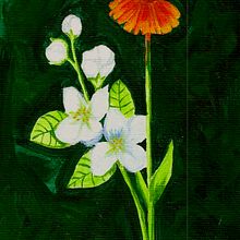 Mi proyecto del curso: Pintura botánica con acrílico. Traditional illustration, Fine Arts, Painting, Acr, lic Painting, and Botanical Illustration project by Grace Luna - 08.30.2023