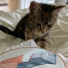 My project for course: Embroidery and Color: Create Textile Landscapes. Traditional illustration, Accessor, Design, Arts, Crafts, Embroider, Sewing, Interior Decoration, and Textile Design project by jo - 08.30.2023
