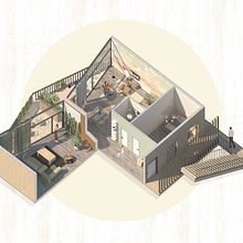 Mi proyecto del curso: Visualización arquitectónica con estilo en Rhino 3D. 3D, Architecture, Digital Illustration, 3D Modeling, Digital Architecture, and ArchVIZ project by Manuel Bautista González - 08.30.2023