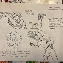Mi proyecto del curso: Creación de personajes manga. Traditional illustration, Character Design, Comic, and Manga project by Zyanya Hernández Quiroa - 08.30.2023