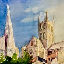 Mein Abschlussprojekt für den Kurs: Expressive Aquarellmalerei: Erstelle ansprechende Illustrationen. Projekt z dziedziny  Sztuki piękne,  Malarstwo i Malowanie akwarelą użytkownika Cordula Altersberger - 30.08.2023