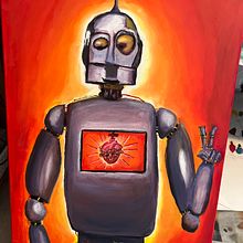 Robot Jesus . Lukisan proyek oleh Nathan Green - 08.31.2023