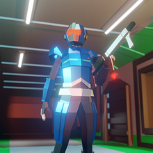 Soldado Futurista : Modelado de personajes low poly para videojuegos. Projekt z dziedziny 3D,  Modelowanie 3D, Gr, komputerowe, Projektowanie postaci 3D, Projektowanie gier komputerow i ch użytkownika Juan Martin Acuña - 28.08.2023