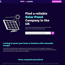 Directorio Web de Empresas de Energía Solar en UK. Web Development, and Programming project by Renzo Salvador - 01.31.2023