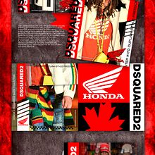 Dsquared Honda Capsule Concept. Design, Advertising, and Graphic Design project by Hermes Serna Barberá - 08.31.2023
