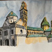 Nr. 6 Dom zu Speyer.. Traditional illustration project by RL Tunestudio - 08.31.2023