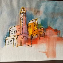 Nr.7 Bergdorf in Ligurien.. Traditional illustration project by RL Tunestudio - 08.31.2023