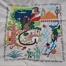 Mój projekt z kursu: Współczesny haft w stylu meksykańskim. Een project van Craft, Borduurwerk, Textiel y Textielontwerp van guba.nataliia - 01.09.2023