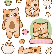 My project for course: Kawaii Illustration: Create Charming Characters. Un projet de Illustration traditionnelle, Conception de personnages , et Manga de heatherrosemccolm - 01.09.2023